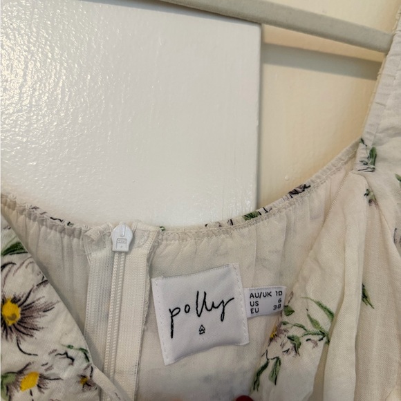 Princess Polly white floral dress with puffy sleeves - Picture 9 of 9